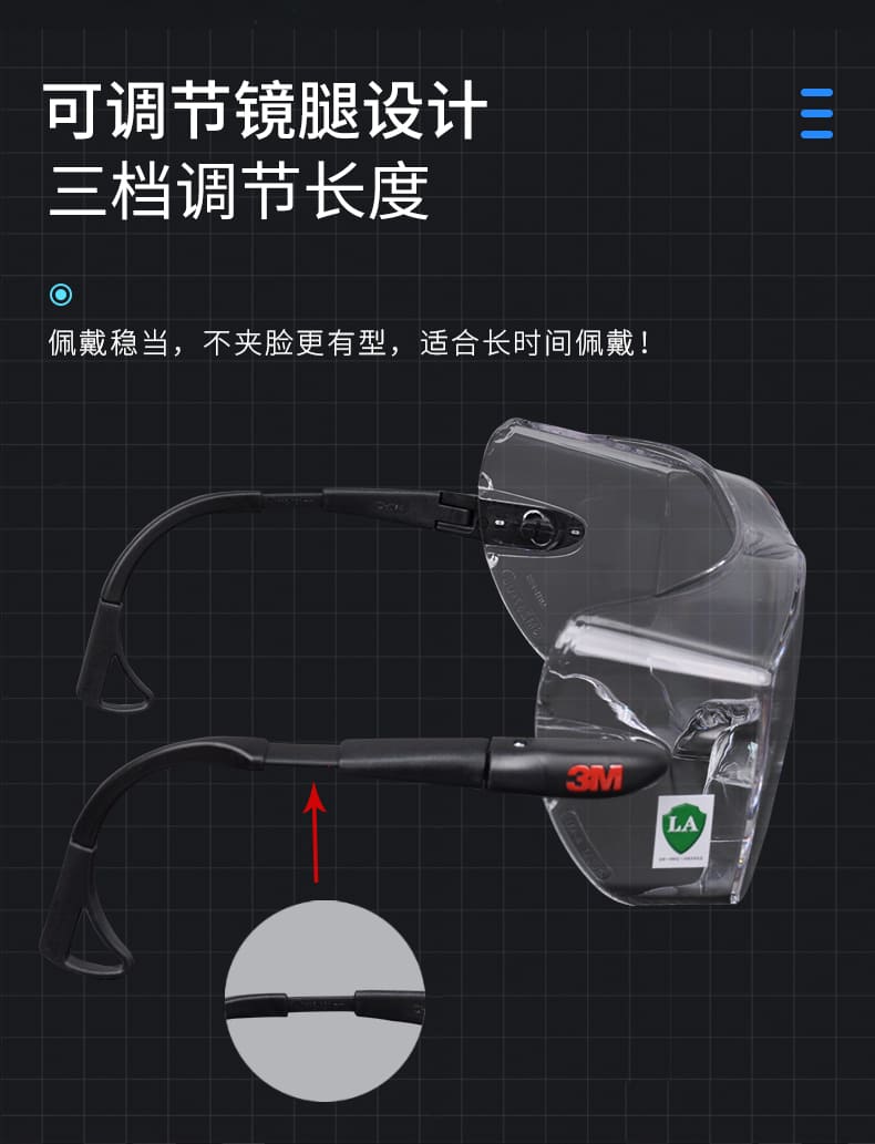 3M 12308 防护眼罩 （透明罩片、防雾、防紫外线）